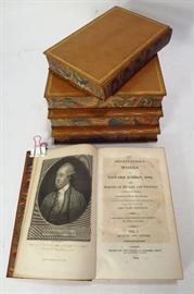 Antiquarian Books, Leather Binding, Marbled, Illustrated Books