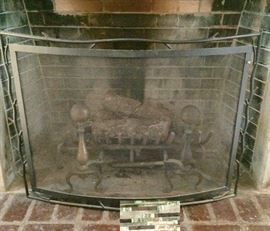 Iron "Twig" Fire Screen