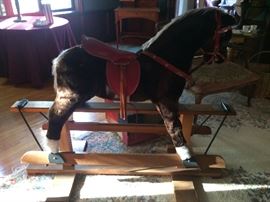4-½' long "Pegasus" Rocking Horse by Bijou Toys