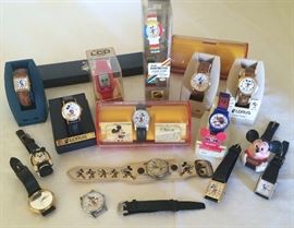 Mickey Mouse Watches, Collected "Over Time"