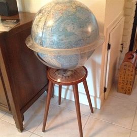 Retro world globe