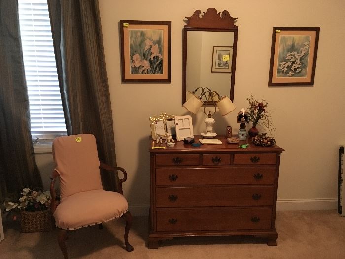 dresser and small side chair