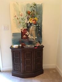small cabinet, original artwork