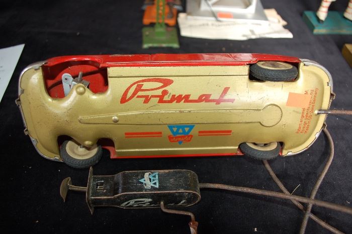 Remote operated Arnold Primat tinplate car made in US ZONE GERMANY, Circa 1950's