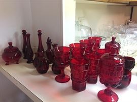 Fostoria FM Ruby Red glass