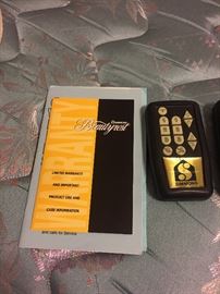 BEAUTY REST ADJUSTABLE BED, 2 long twin on a king box spring 