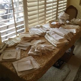 Lovely assorted linens