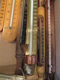 Brass thermometer collection
