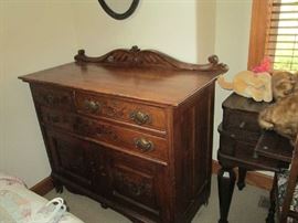 Ornate victorian sideboard