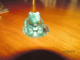 GREEN MARBLE FROG
