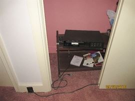 VINTAGE VCR WITH STAND AND REMOTE