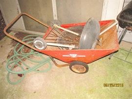 ACE WHEEL BARROW WITH HARD RUBBER TIRES