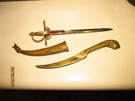 BRASS LETTER OPENERS