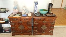 Pair of antique Korean cabinets