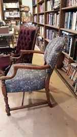 Arm chair, newly upholstered.