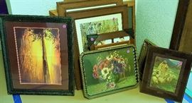 Vintage prints from the 30's and 40's in lovely frames! Newer prints double matted and framed in great condition.