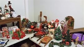 Christmas trees, nativity scenes, and snowmen!