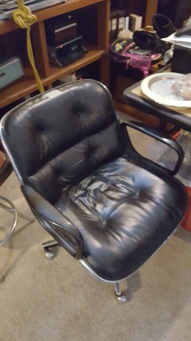1 SOLD! 3 Available. Knolls- Charles Pollock Executive Armless Conference Chair 