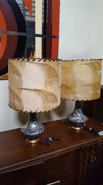 Atomic speckled table lamps [Available]