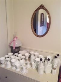 Extensive European and American Milk Glass Collection