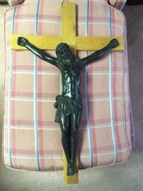 Cast iron Jesus on Cross