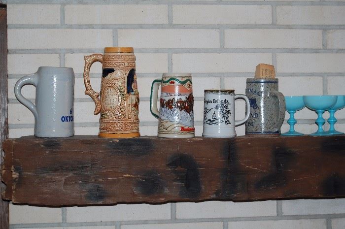 Extensive stein collection
