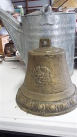 Ships bell, brass with mermaid