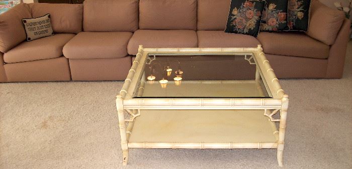      Thomasville coffee table.  Four piece sectional