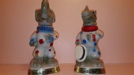 Beam Democrat and Republican Bottles