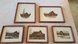 Japanese Cottage Images Signed