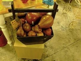 simulated wood fruit