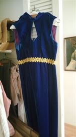 Velvet vintage dress, $6 only!