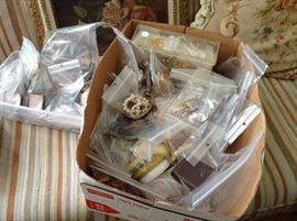 bagged jewelry, hundreds of bagged pieces of jewelry, jewelry lots, some large bags too