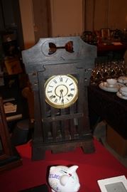 Antique clock with key