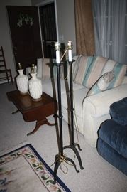 Great pair of iron floor lamps