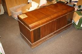 Vintage waterfall cedar chest