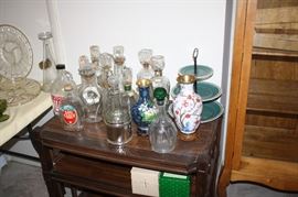 Vintage decanters