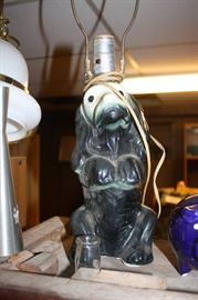 Vintage dog lamp