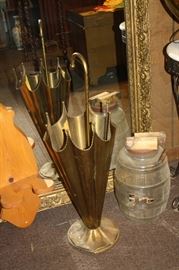 Brass umbrella holder