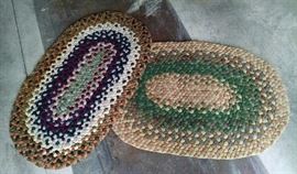 pair of braided rugs