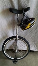unicycle with helmet 