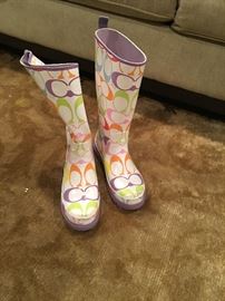Coach rain boots size 6