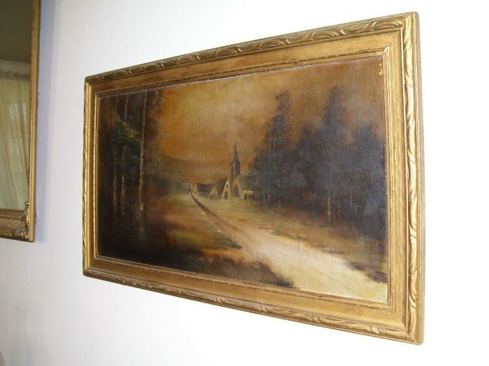 Old signed oil painting - we are still researching the artist - it's a good one