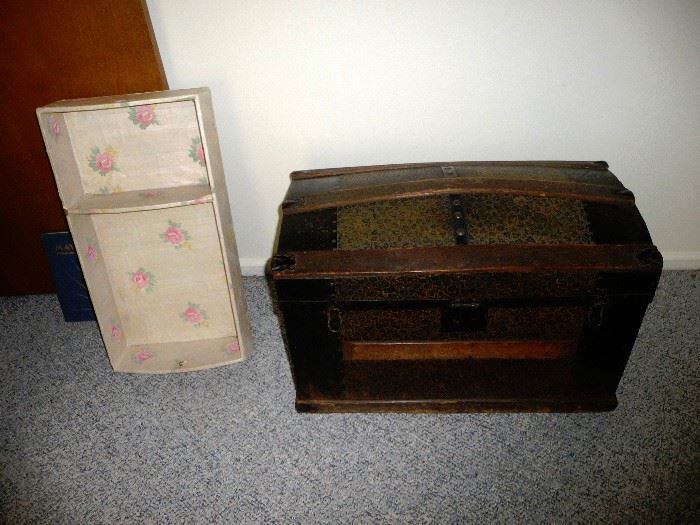 vintage trunk  with insert