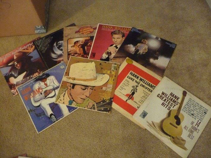 Hank Williams LP records