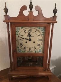 Table top grandfather type clock