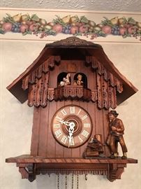 Cuckoo clock with dancers - great for parts!!