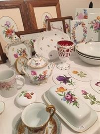 Huge collection of hand painted china 