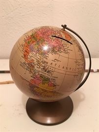 Small globe piggy bank