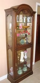LIGHTED CURIO CABINET